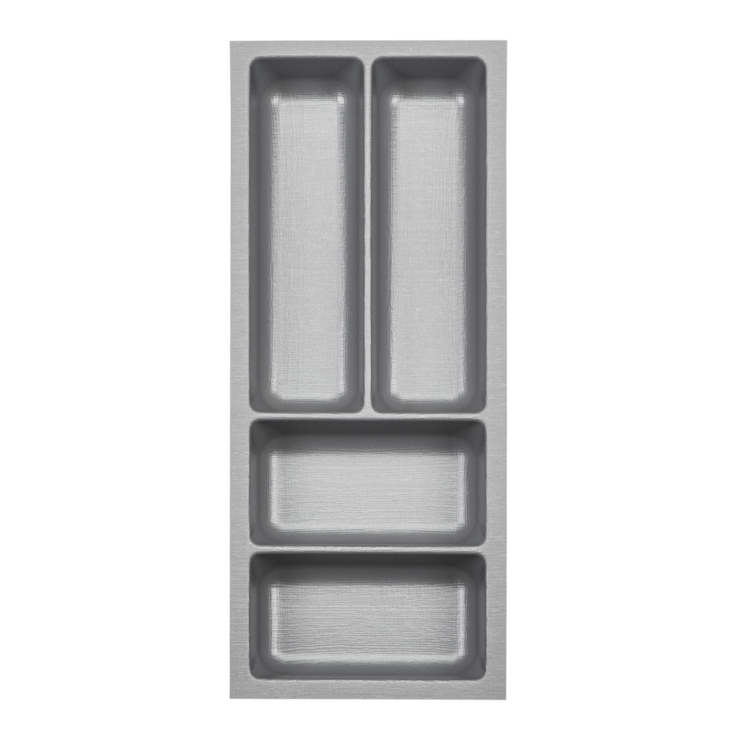 SOTECH ORGA-BOX-3 Besteckeinsätze Tiefe 473 mm Höhe 50,5 mm Silbergrau Schubladeneinsätze Breite 191 mm