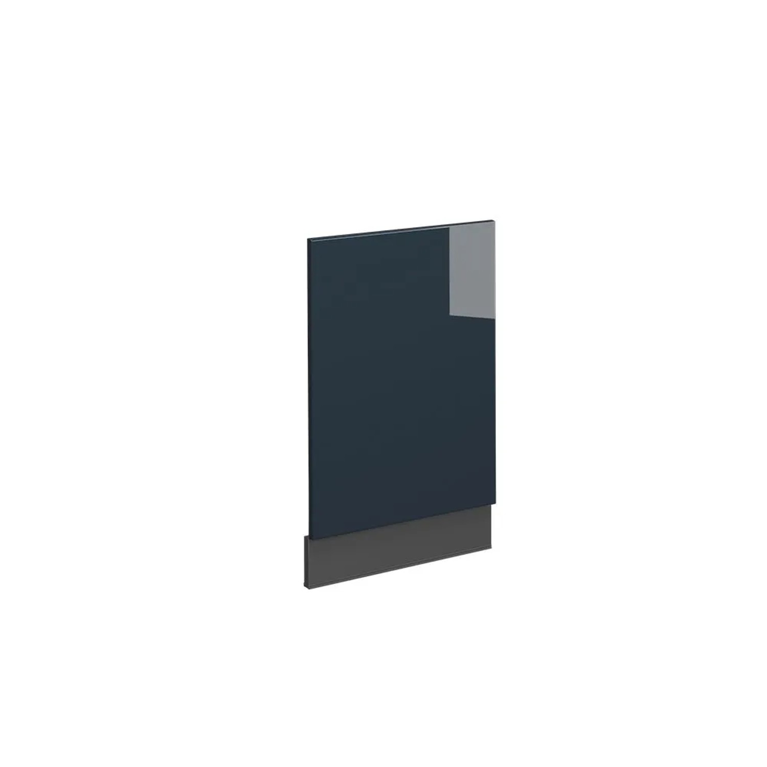 Vicco Frontblende Fame-Line DunkelBlau Hochglanz 45 cm ohne Arbeitsplatte mit Anthrazit Korpus