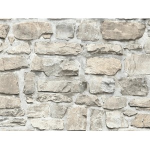 A.S. Création Vliestapete Il Decoro in Steinoptik Beige-Grau, detailreiche Struktur.