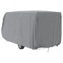 Graue vidaXL Schutzhülle für Wohnwagen, 670x250x220 cm, aus Vliesstoff. Frostschutz für Camping.