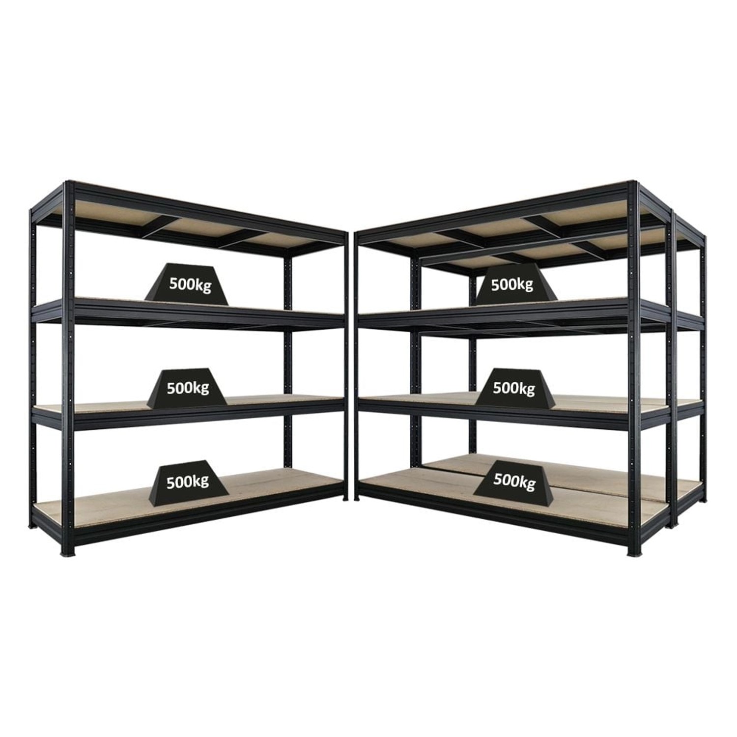 PROREGAL Mega Deal 3x Schwerlastregal Dino HxBxT 180x200x60cm 4 Spanplatten günstig online kaufen