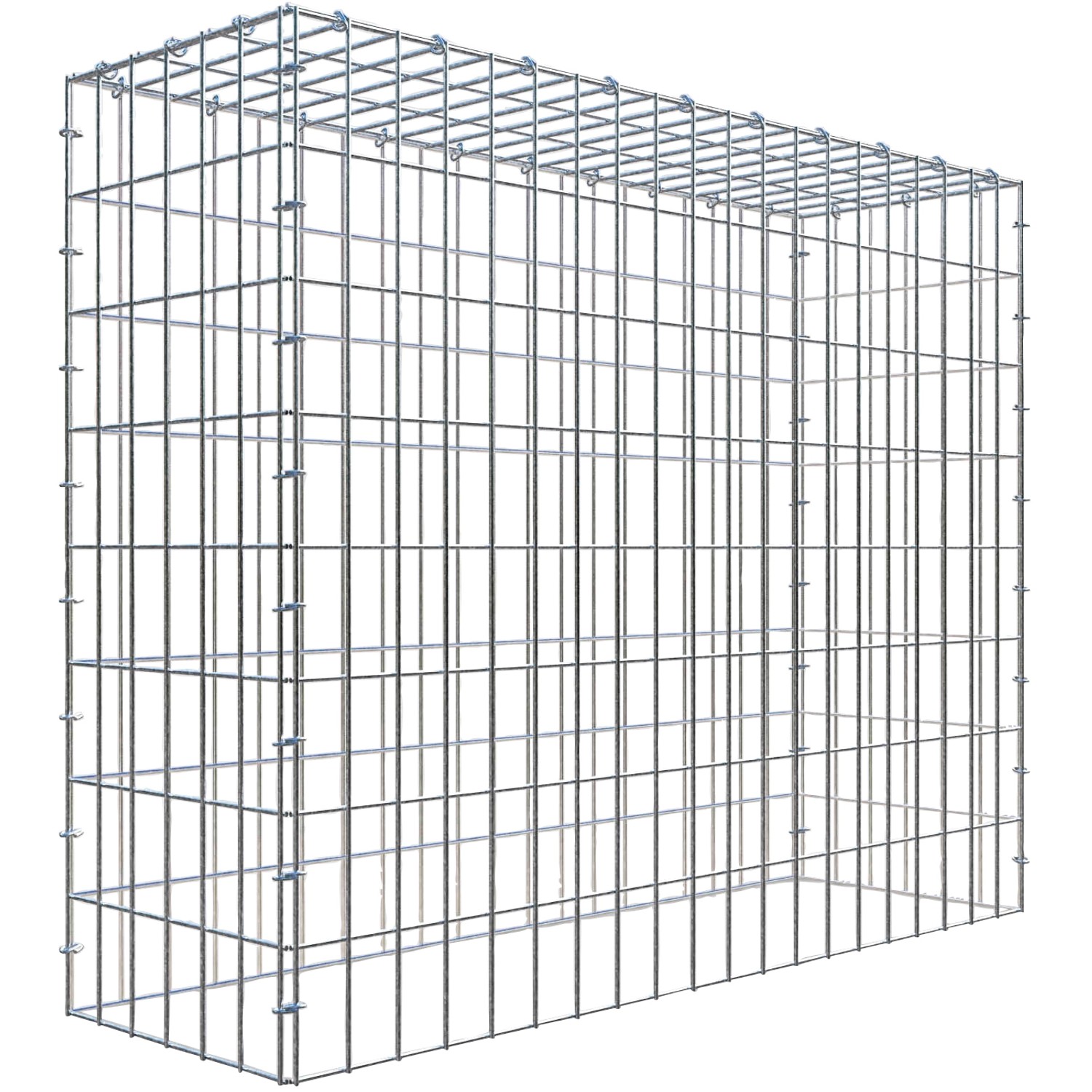 Thumbnail - Gabiona C-Ring-Gabione-Anbaukorb Typ 3 80 x 100 x 30 cm Maschenw 5 x 10 cm