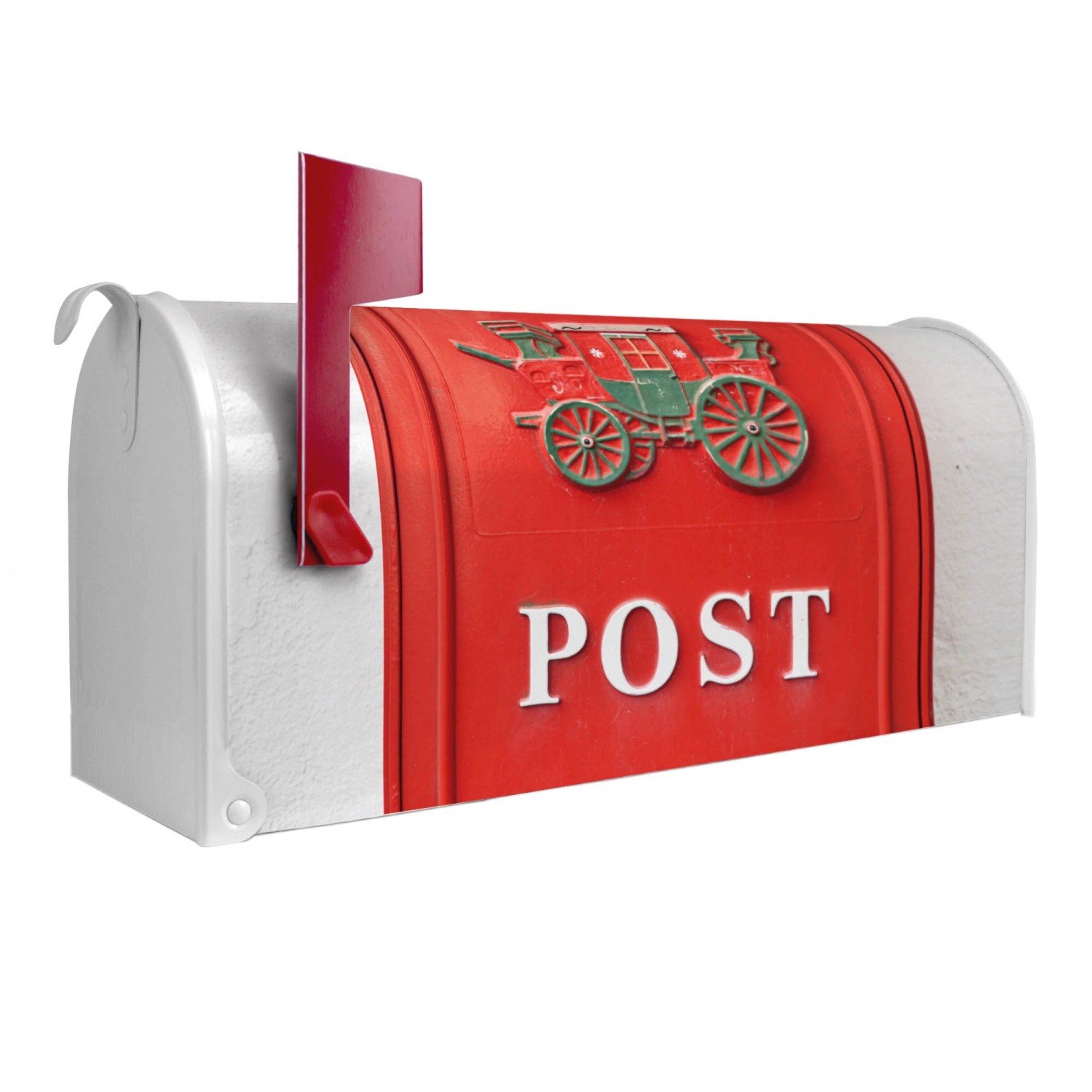 Banjado Amerikanischer Briefkasten Weiß 48x22x16cm US Mailbox Letterbox Pos günstig online kaufen