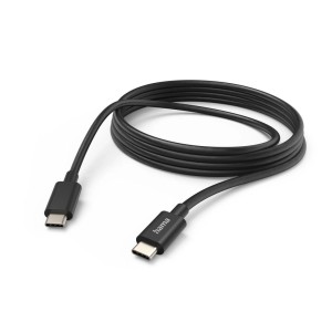 Schwarzes Hama USB-C auf USB-C Ladekabel, 3m lang, für Computer & Multimedia.