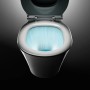Weißes Ideal Standard Wand-WC Connect Air mit AquaBlade Spültechnologie in Aktion.