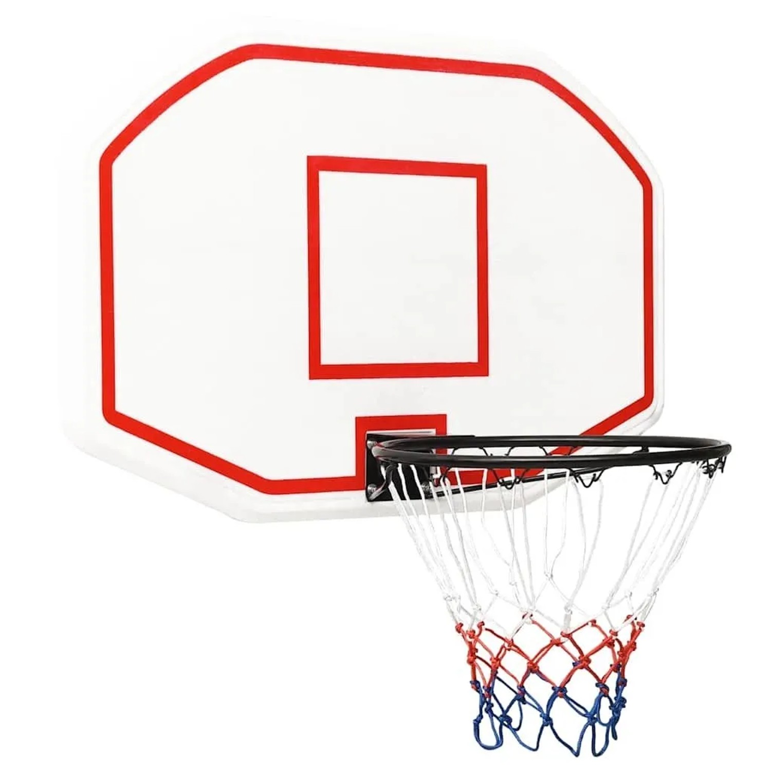 vidaXL Basketballkorb Weiß 109x71x3 cm Polyethylen 93662