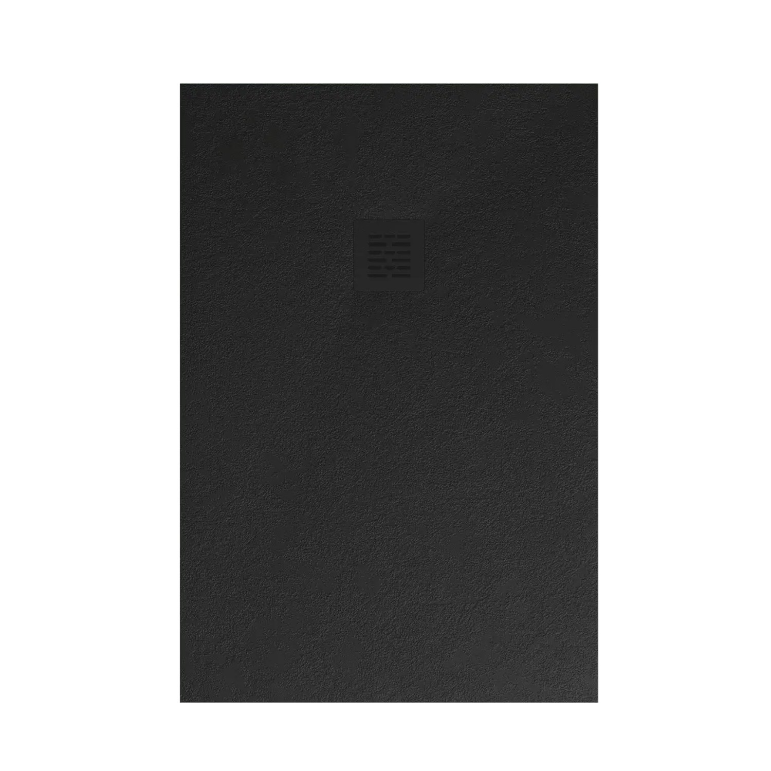 Stano Mineralguss Duschwanne Extra Flach Sierra  Schwarz 80x170cm