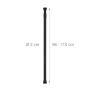 Relaxdays Teleskopstange Edelstahl Schwarz Verstellbar Rutschfest 66 cm bis 110 cm 0,4 kg_4