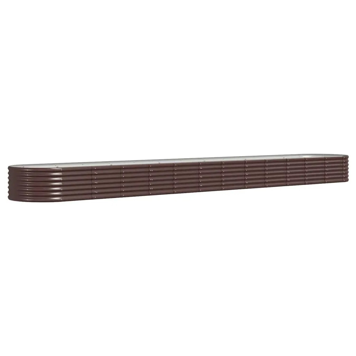 Furnicato Hochbeet Verzinkter Stahl 512x80x36 Cm Braun