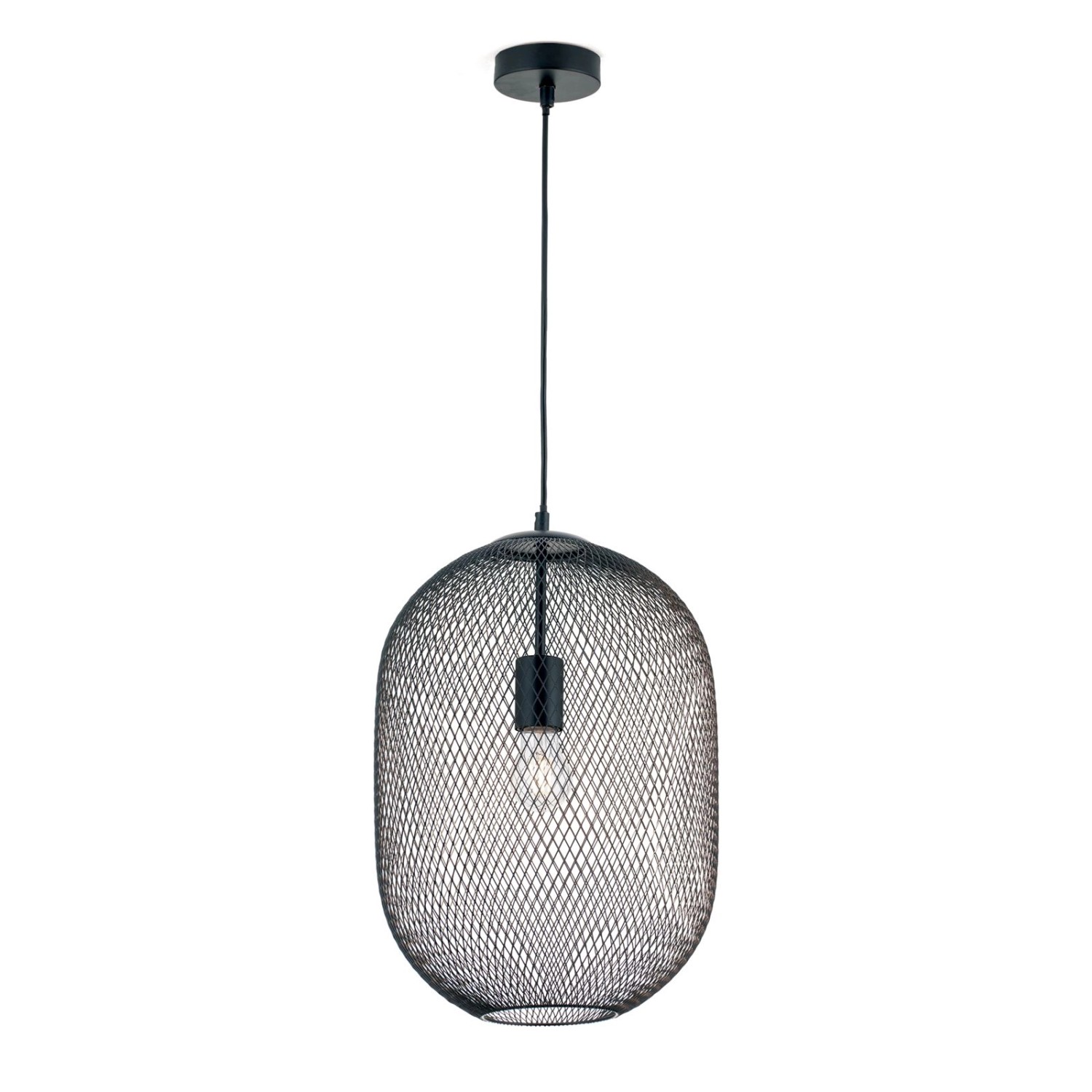 Orion Leuchten Hängeleuchte Georgina 30 cm x 42 cm Schwarz 1 x E27