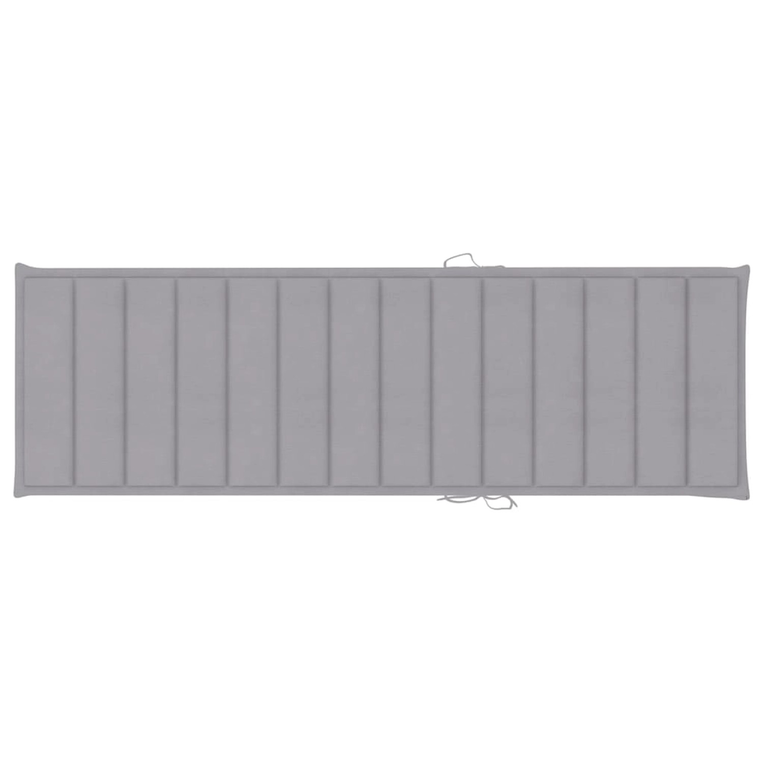 vidaXL Doppel-Sonnenliege mit grauer Auflage, Kiefer imprägniert, für 2 Personen