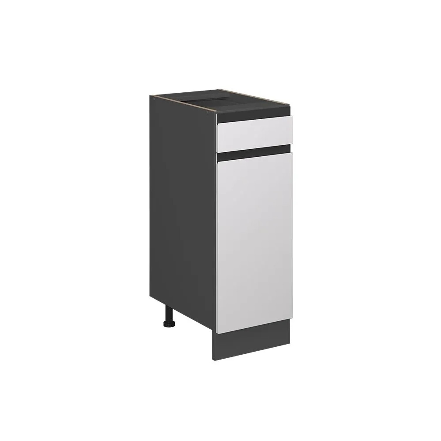 Vicco Küchenunterschrank R-Line Weiß Anthrazit 30 cm J-Shape ohne Arbeitsplatte