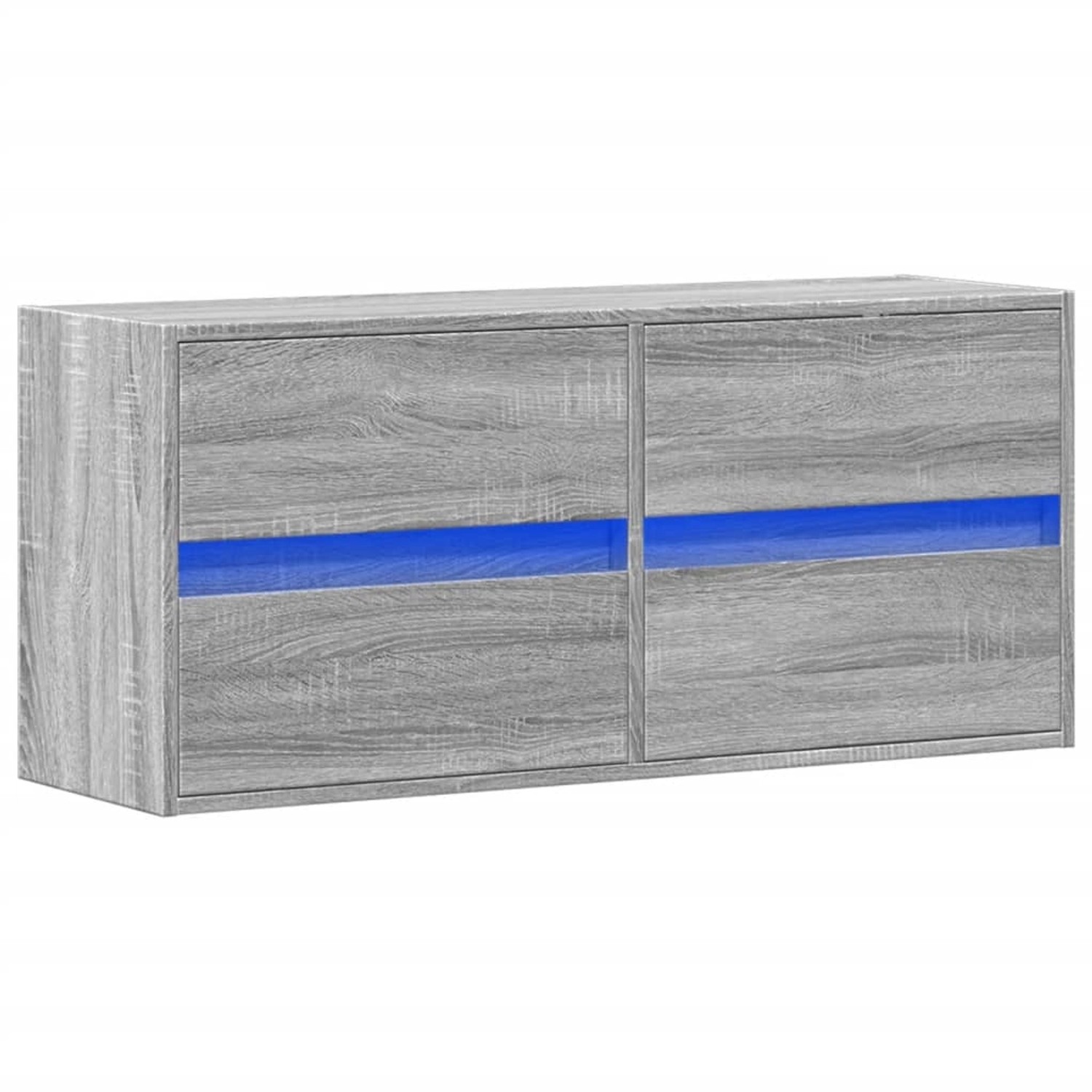 vidaXL TV-Wandschrank mit LED-Beleuchtung Grau Sonoma 100x31x45 cm 852297 günstig online kaufen