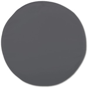 Bestlivings Kissenhülle Ellen, Ø 50 cm, Anthrazit. Runde Dekokissen-Hülle für Sitzkissen & Gartenstuhlauflagen.