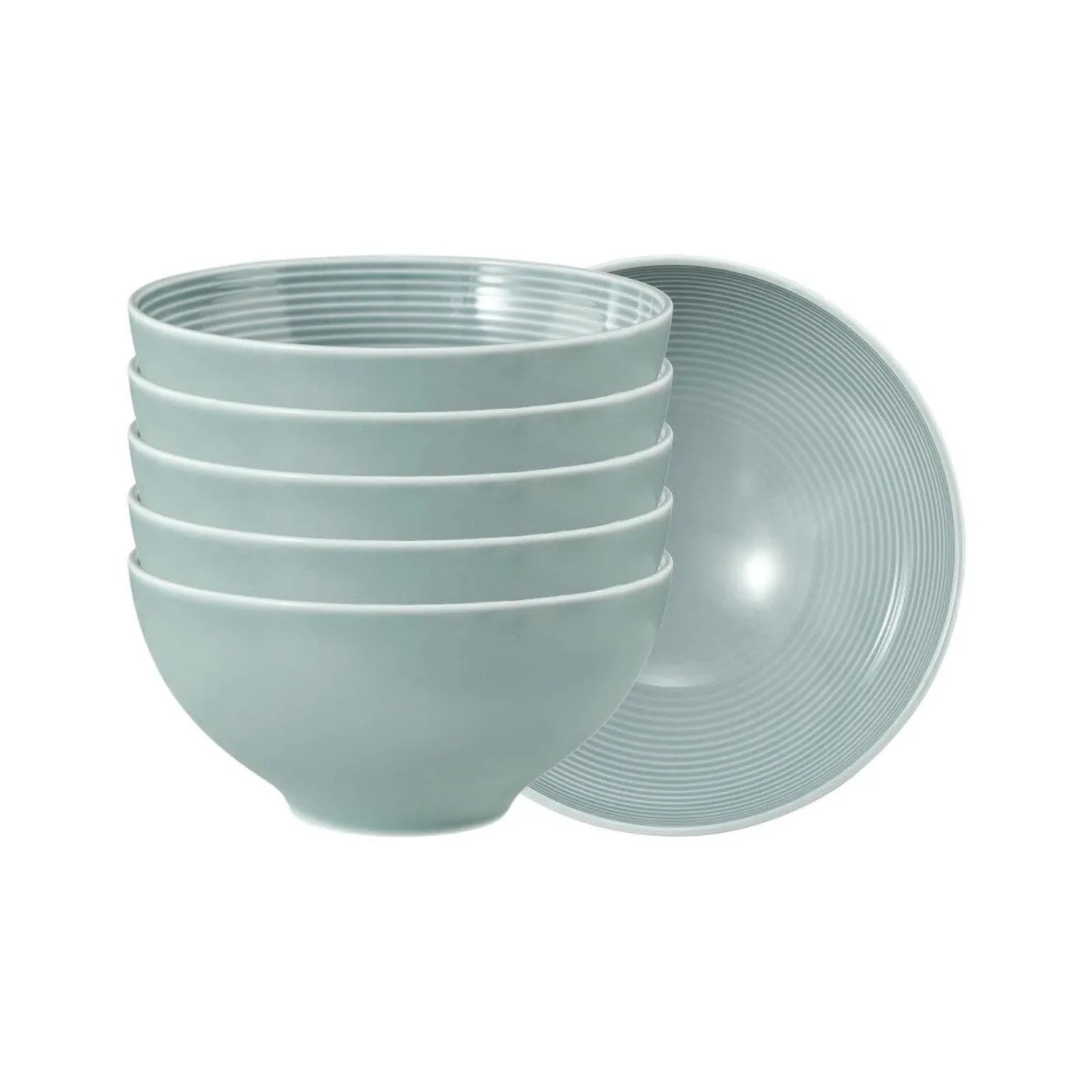 Seltmann Weiden Beat Color Glaze Müslischale 15,7 cm 6er Set Arktisblau