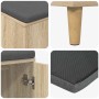 vidaXL Flurbank mit Kissen mit Speicher Sonoma-Eiche 100 x 38 x 46 cm 891538_9