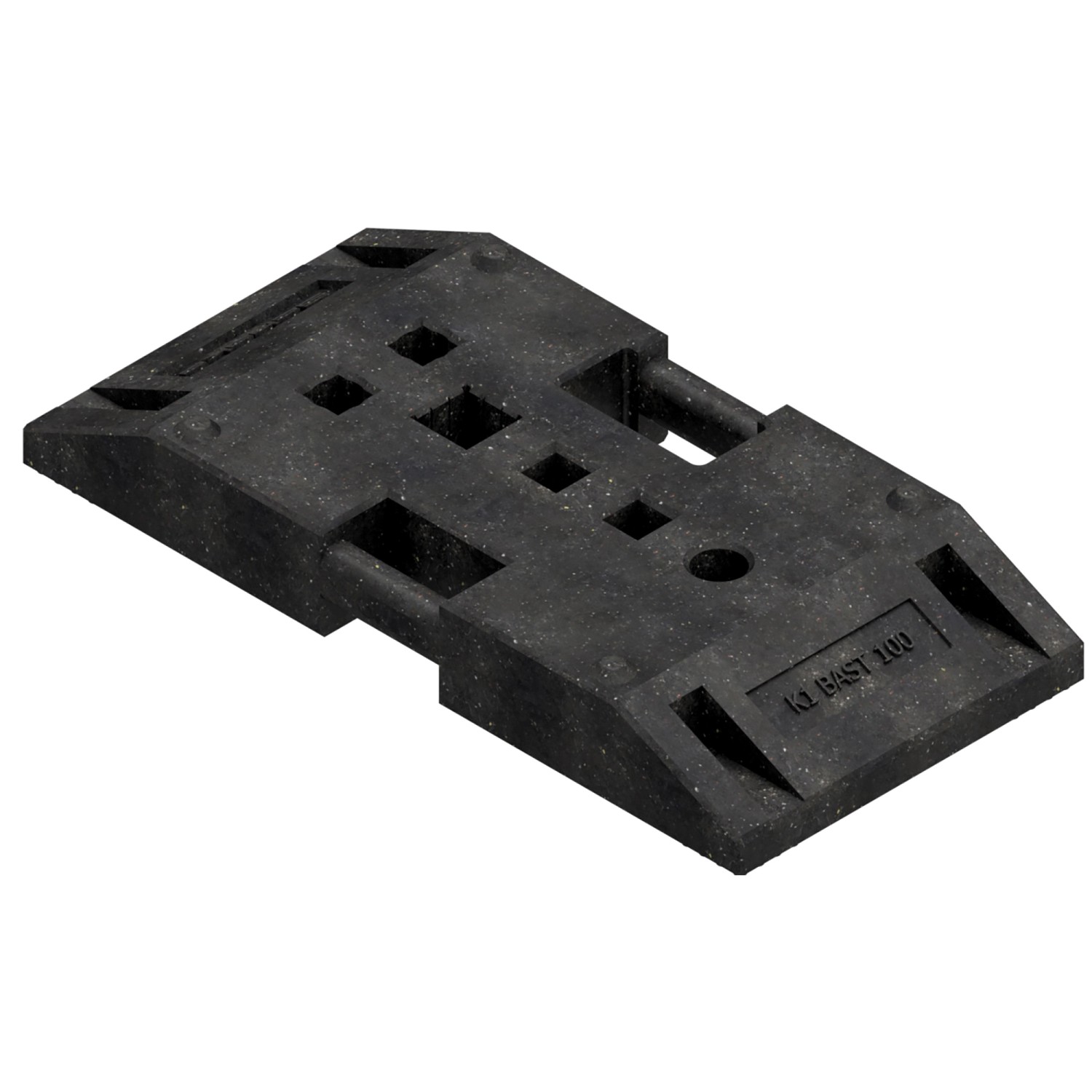 Schake TL-Fußplatte K1 Typ Nox 30 kg Ohne Einsatz Bast Wendebaken Schwarz