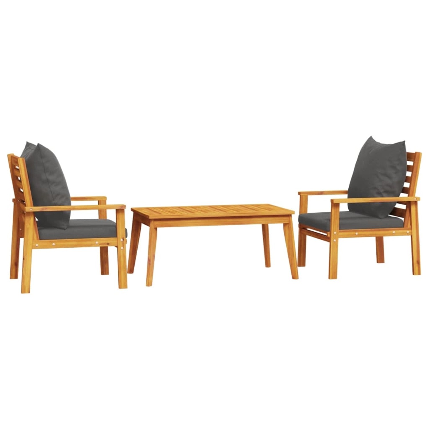 vidaXL 3-Tlg Garten-Lounge-Set mit Kissen Massivholz Akazie 3211808 günstig online kaufen
