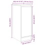 vidaXL Schuhschrank Sonoma-Eiche 29,5x34x76 cm Holzwerkstoff 861861_12