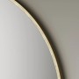 Detailansicht: Runder DSK Design-Wandspiegel Picasso, Ø 60 cm, goldener Rahmen.