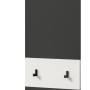 Inn.Furn Garderobenpaneel in Grau und Weiß 45 x 165 cm Cooper