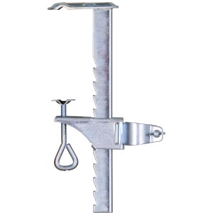 Schneider Balkonklammer für Sonnenschirme, aus verzinktem Stahl, zur Befestigung am Balkongeländer.