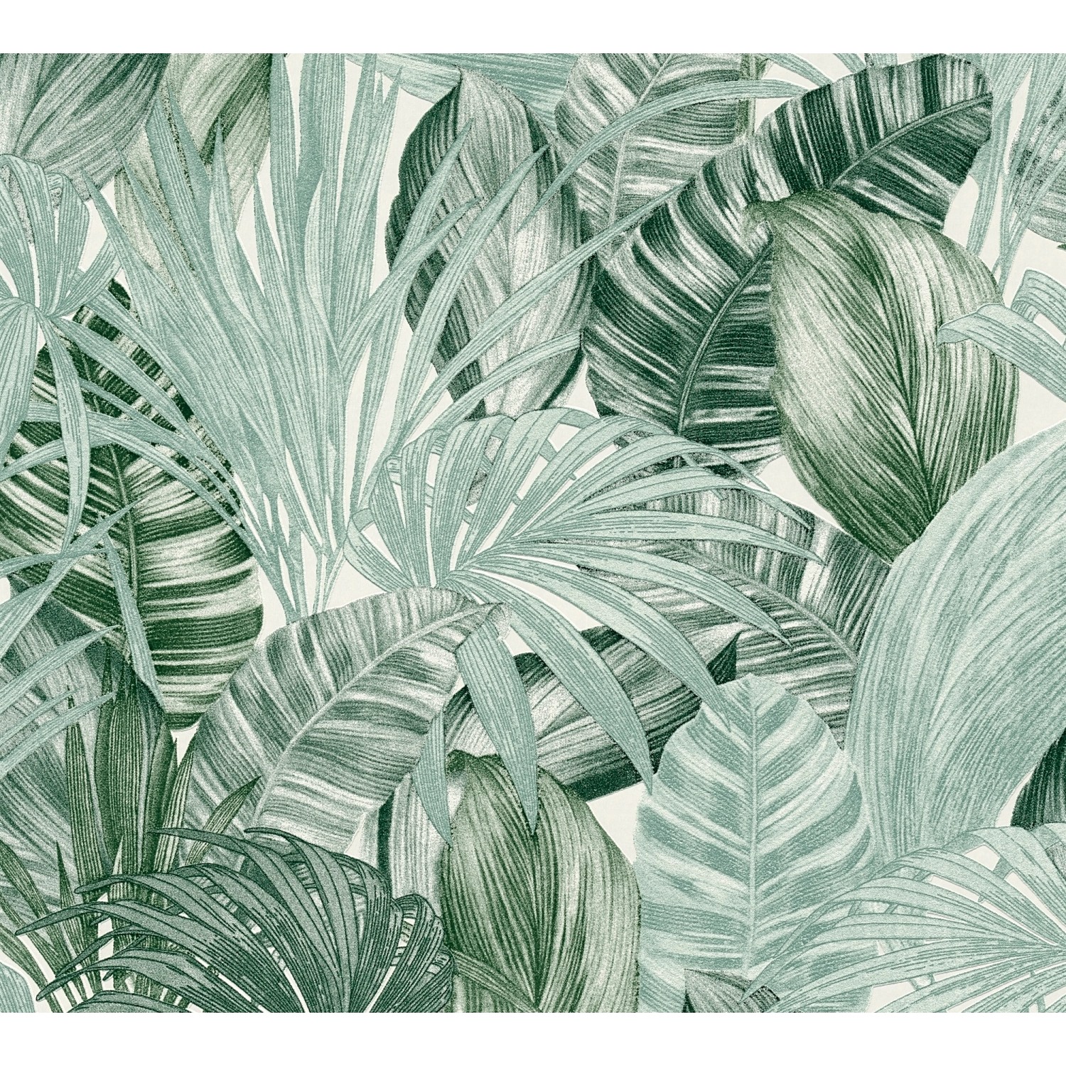 AS Creation Tapete Pop Up Panel Selbstklebend Floral 250 x 52 cm Grün-Weiß günstig online kaufen