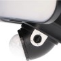 Detailaufnahme: LED-Solar-Außenleuchte Botshabelo mit Sensor und Einstellknopf für verschiedene Modi.