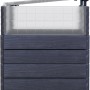 Garantia Hochbeet-System Turbo Plus L Ergo Quadro 80x80x80 cm Wood mit Frühbeetabdeckung.