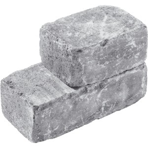 Diephaus Mauerstein Collo Grau, 2 graue Mauersteine im Detail.