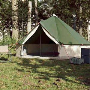 vidaXL Tipi-Familienzelt 6 Personen Grün Wasserdicht 94585
