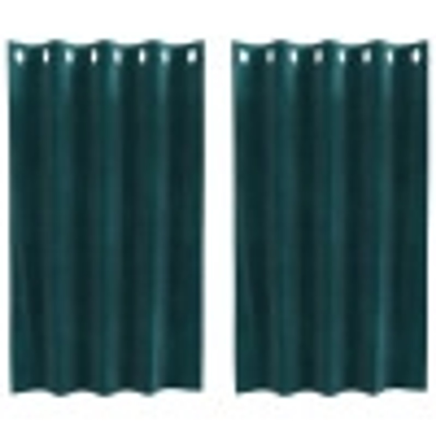 vidaXL Vorhänge 2 Stk Dunkelgrün 140 x 140 cm Samt 4107208 günstig online kaufen