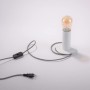Just Light Tischleuchte Turn me Beton, H 14,1 cm, mit Filament Leuchtmittel