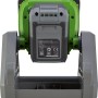 LUX Akku-Arbeitsleuchte 1PowerSystem A-AL-20 Solo, Akku-Gerät mit grünem Gehäuse und grauem Akku.