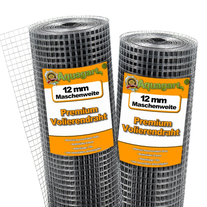 Produktbild von VidaXL Maschendraht 25x1 M – Verzinkter Stahl, 0,55 Mm Drahtstärke, 36 Mm Maschenweite, Für Volieren, Kaninchenstall Und Geflügelzaun