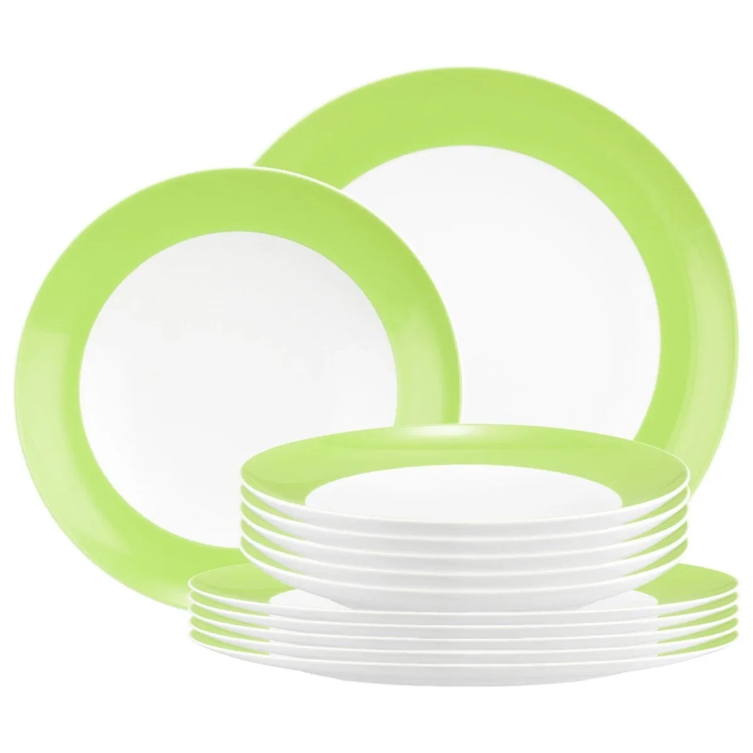 Seltmann Weiden Liberty Pure Colors Tafelservice 12-teilig Lime Green