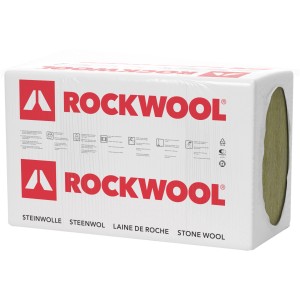 Verpackte Rockwool Tegarock Dachbodendämmung, 180 mm stark, WLG 035.