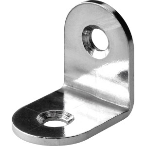 Hettich Stuhlwinkel, 20x20x15 mm, Edelstahl matt, 10er-Set, Verbindungsbeschlag.