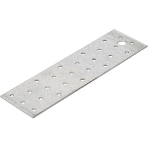 Flachverbinder, verzinkt, 200x60mm, mit vielen Löchern zur Befestigung, 10 Stück