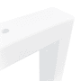 HEVVA Waschtischhalterung RHEIN 10 cm Hoch 40 cm Tief 2er Set Weiß_8