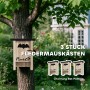 PawHut Fledermauskasten aus Tannenholz, 3er Set, am Baum befestigt. Ideal als Freilaufgehege.