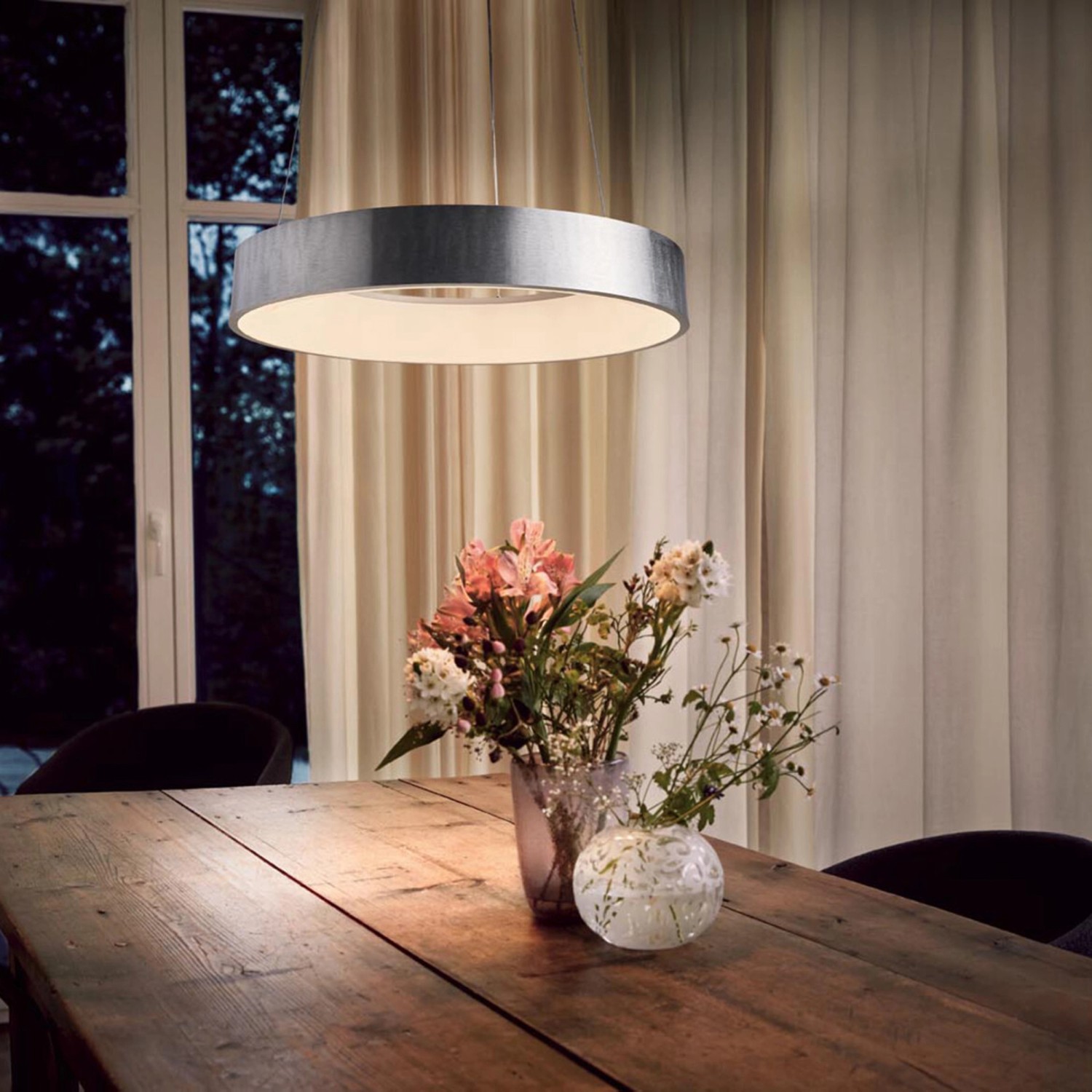 ledvance pendelleuchte sun@home smart+ rund silber bei obi