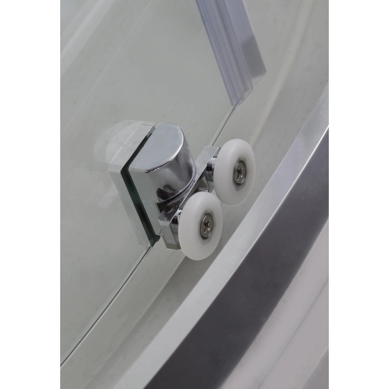 DISFLEX ATRIA Duschkopf – Rund, 90 Mm, 5 Einstellbare Düsen | Chrom/Grau, Universalgewinde, Kalkresistent