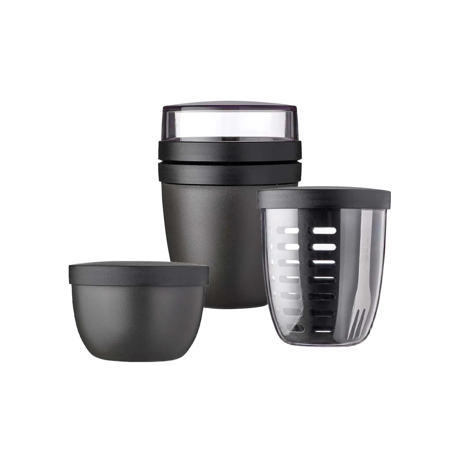 Mepal Ellipse Pot-Set 3-teilig Nordic Black