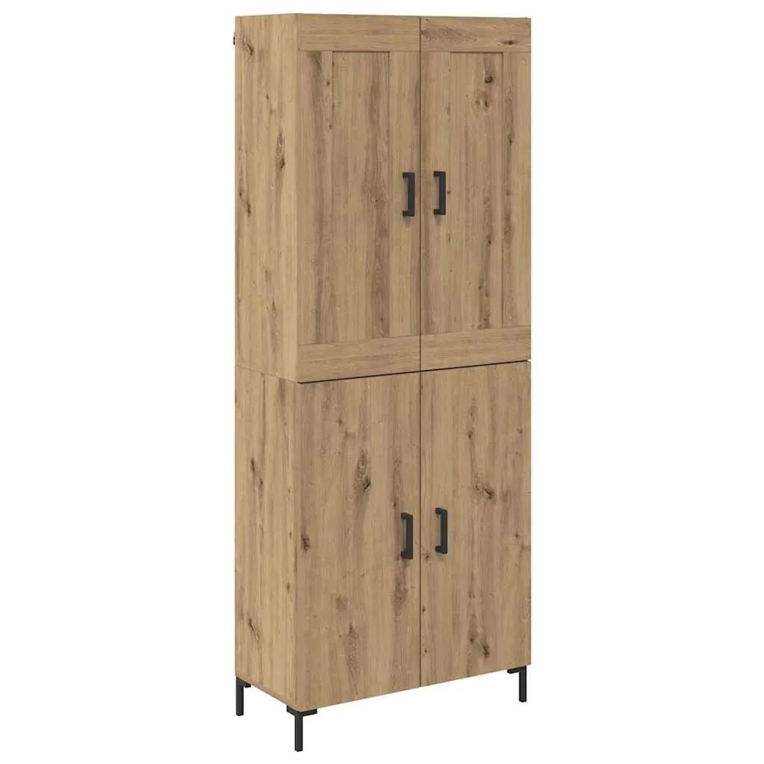 vidaXL Highboard 2-Tlg Artisan-Eiche Holzwerkstoff 3415882 günstig online kaufen