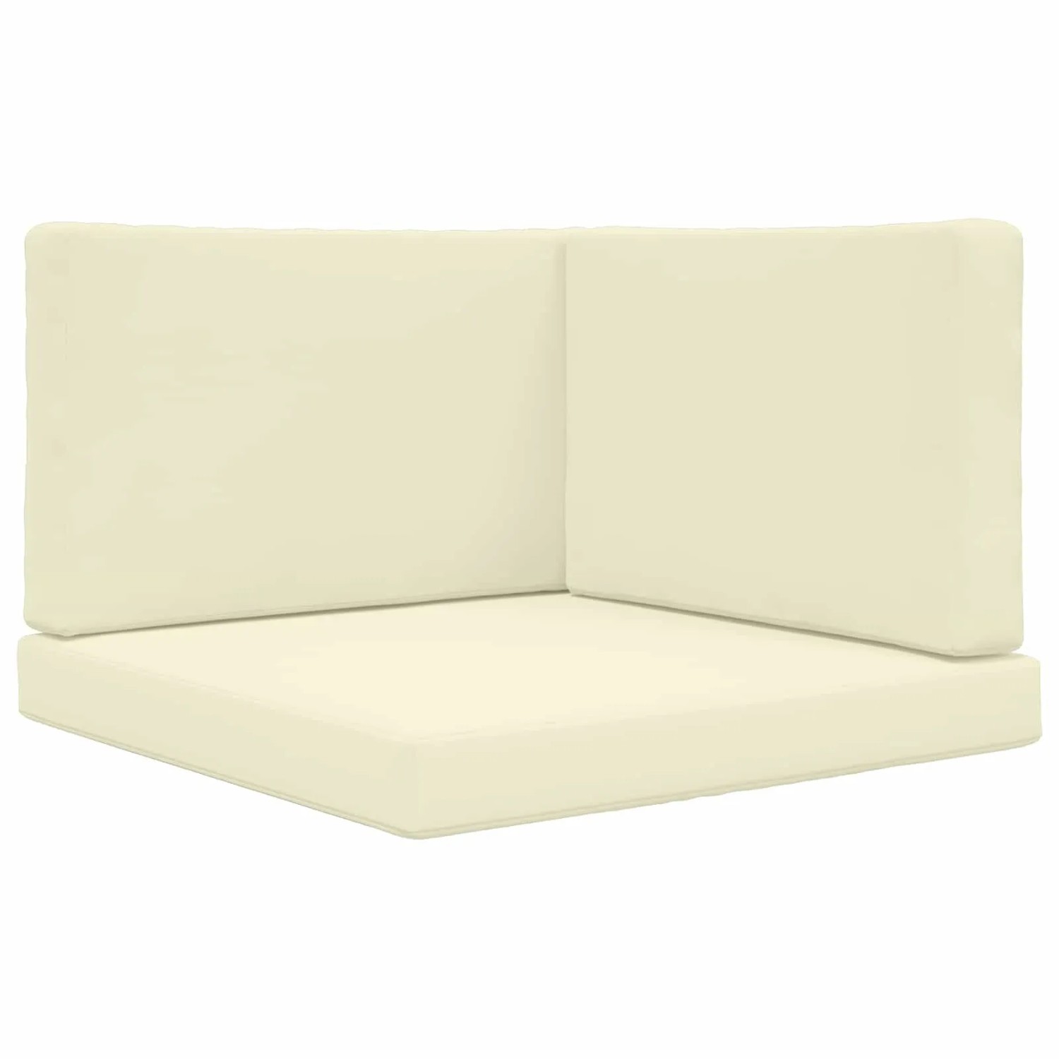 vidaXL Sofakissen für Draußen 3-Tlg Creme Polyester 900865