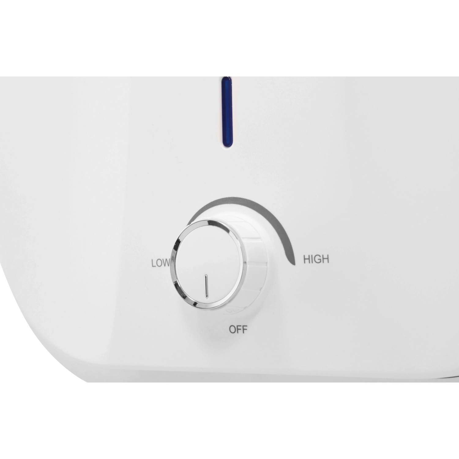 Detailaufnahme: Thermoflow Untertischspeicher mit Temperaturregler (Low, Off, High)