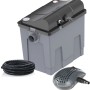 Heissner Durchlauffilter-Set FPU 10100 mit UVC-Klärer, Pumpe und Schlauch für Teiche bis 10.000 l.