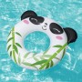 Bestway Schwimmring Splash Pals Panda im Wasser. Aufblasbarer Schwimmreifen mit Panda-Motiv für Kinder.