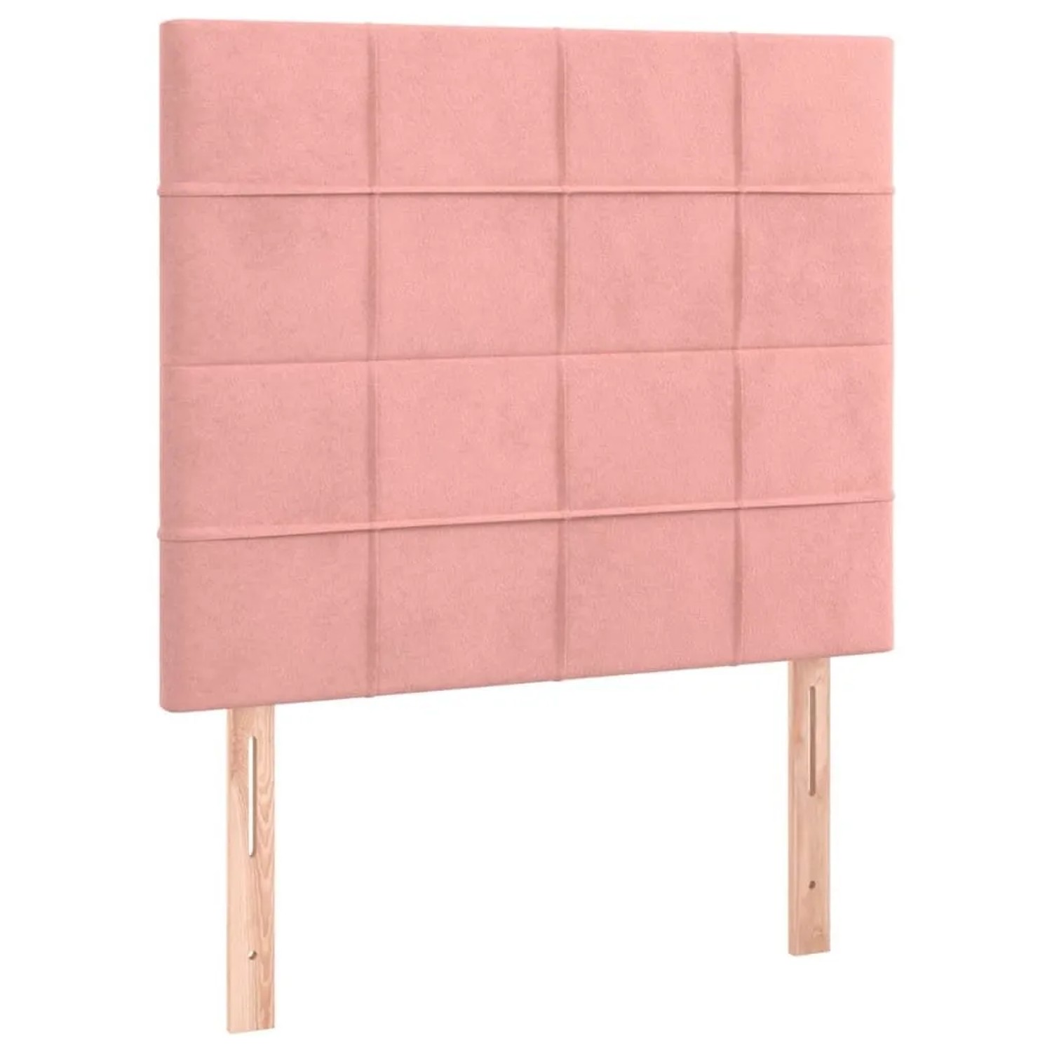 vidaXL Kopfteil Rosa 80x5x118/128 cm Samt 3116367